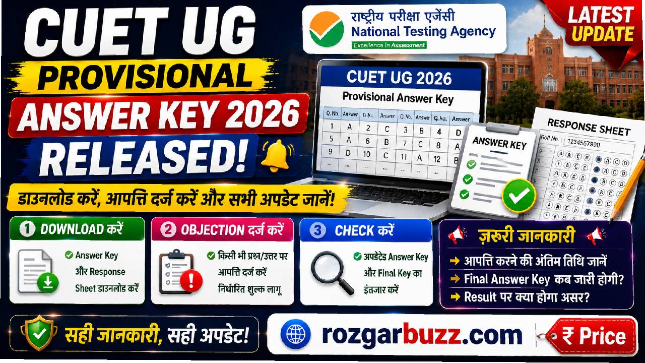CUET UG Provisional Answer Key 2026