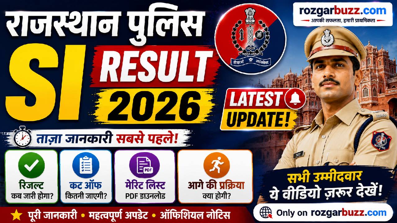 Rajasthan Police SI Result 2026