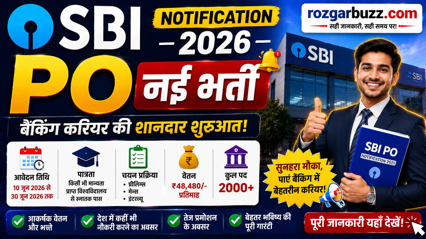 SBI PO Notification 2026