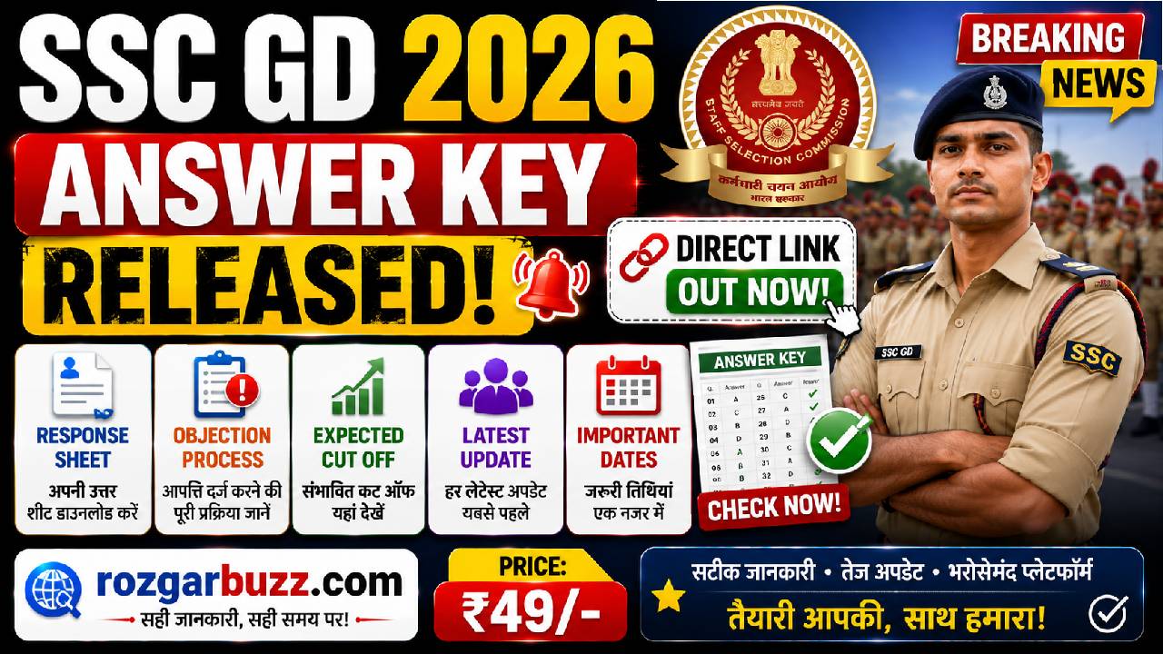 SSC GD Answer Key 2026 Released